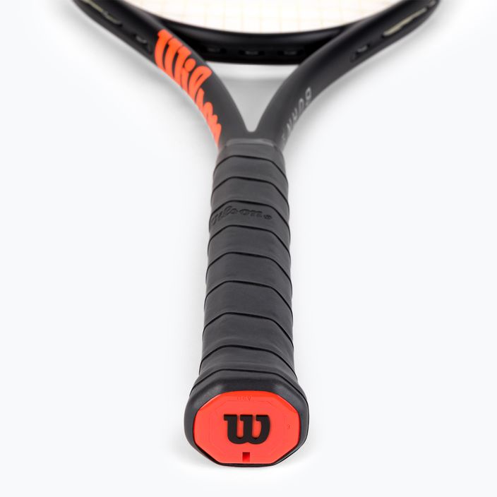 Racchetta da tennis Wilson Burn 100 V4.0 nero e arancione WR044710U 3