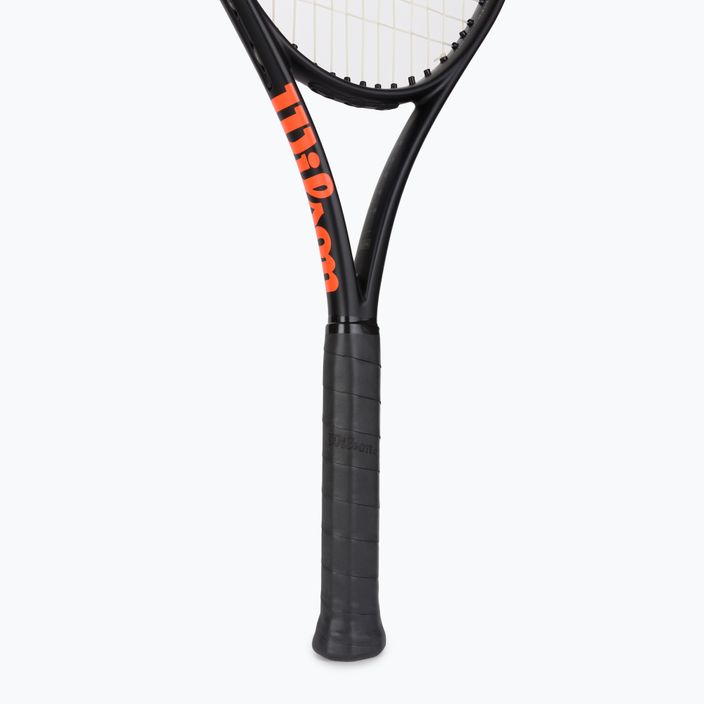 Racchetta da tennis Wilson Burn 100 V4.0 nero e arancione WR044710U 4