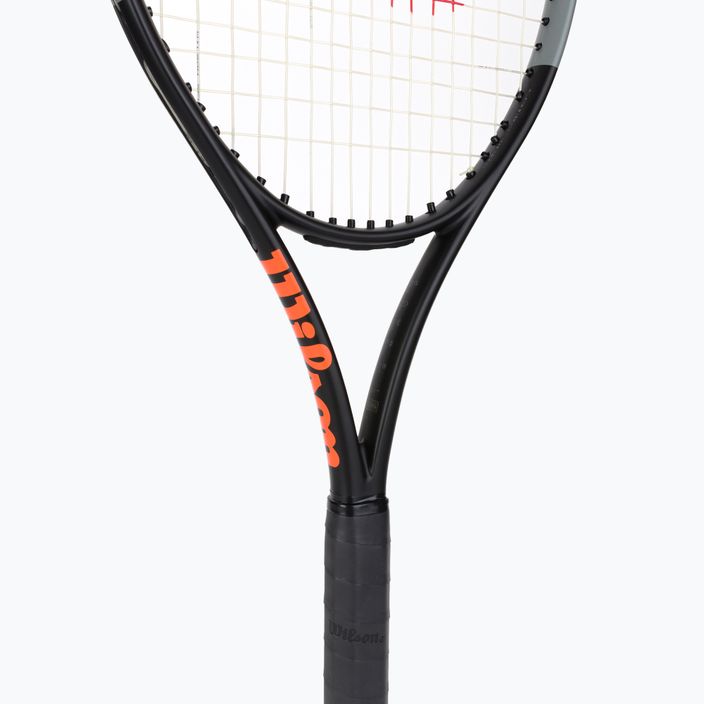 Racchetta da tennis Wilson Burn 100 V4.0 nero e arancione WR044710U 5