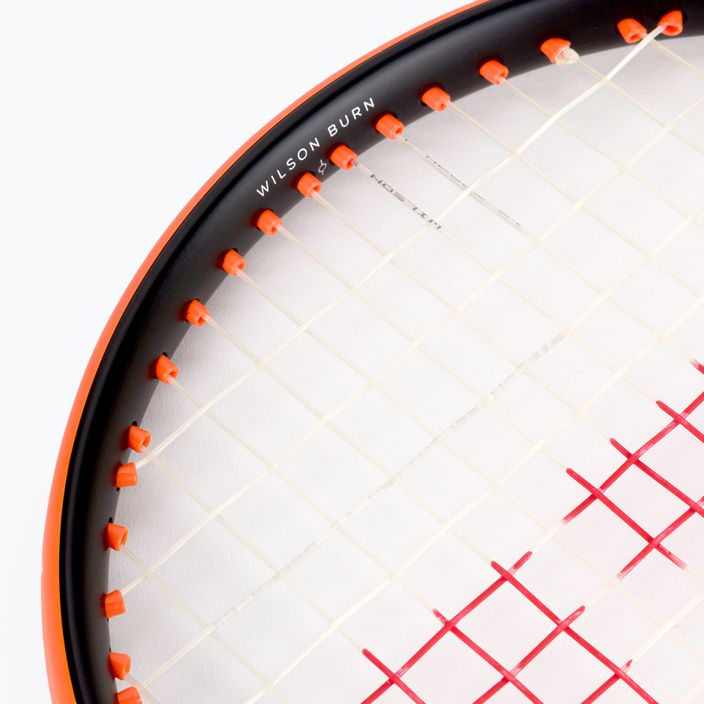Racchetta da tennis Wilson Burn 100 V4.0 nero e arancione WR044710U 6