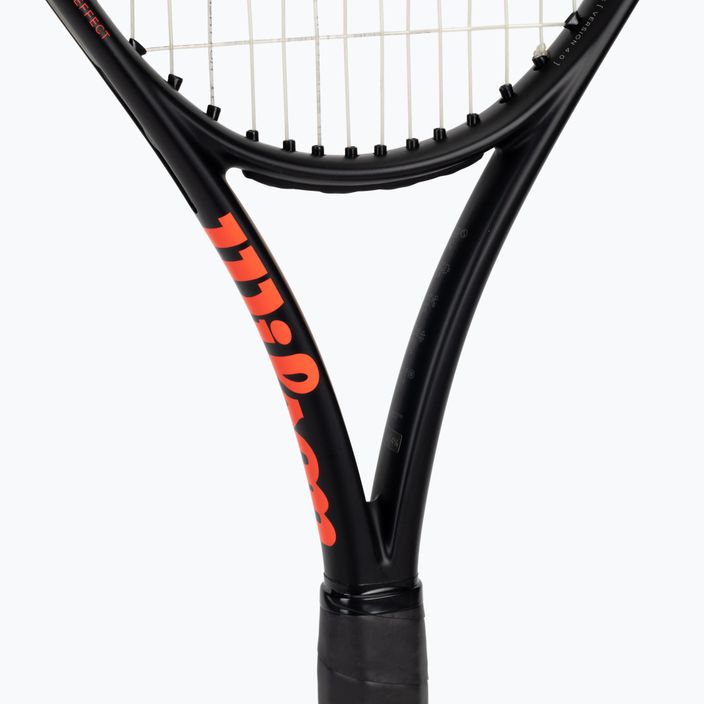 Racchetta da tennis Wilson Burn 100Ls V4.0 nero e arancio WR044910U 5