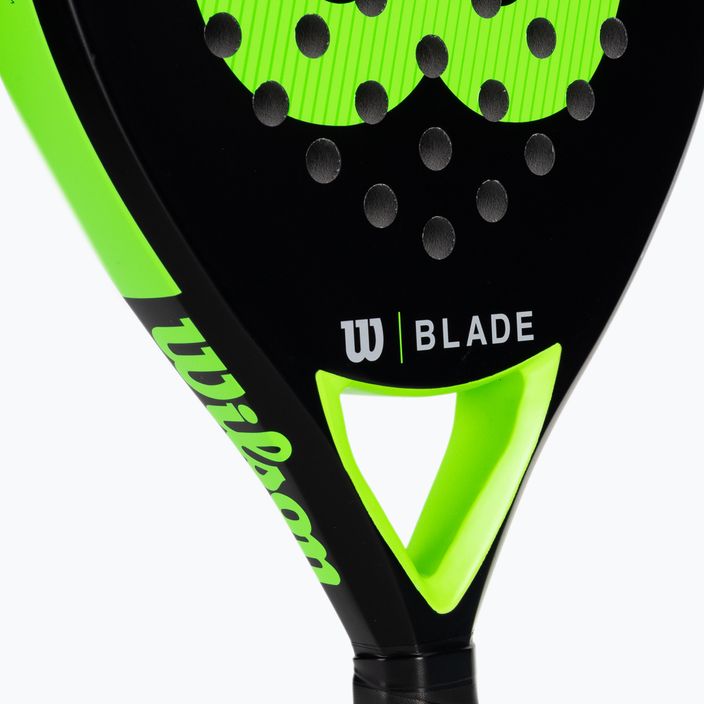 Racchetta Wilson Blade Team V2 Padel nero-verde WR067411U2 4