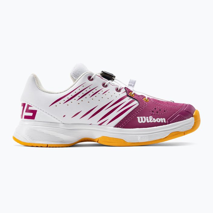 Wilson Kaos 2.0 Jr scarpe da tennis per bambini bianco e rosa WRS329090 2