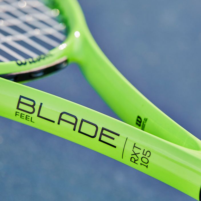 Racchetta da tennis Wilson Blade Feel Rxt 105 nero-verde WR086910U 11