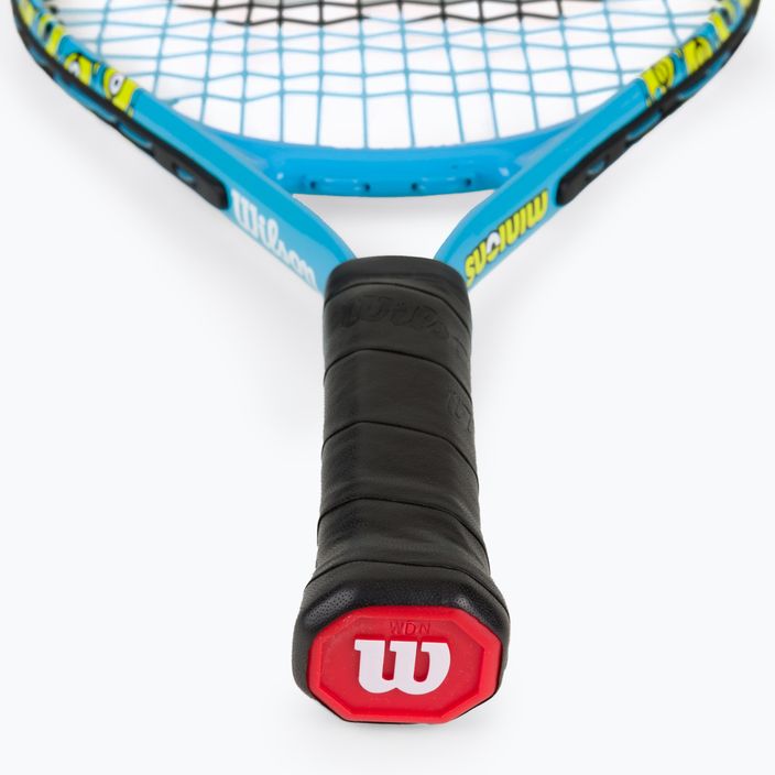Racchetta da tennis Wilson Minions 2.0 Jr 17 per bambini blu/giallo WR096910H 5