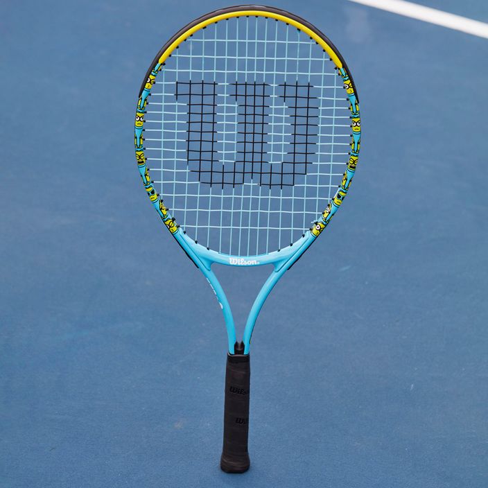 Racchetta da tennis Wilson Minions 2.0 Jr 25 per bambini blu/giallo WR097310H 7