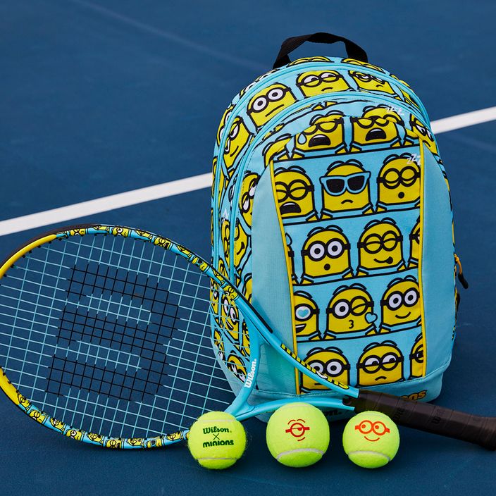 Racchetta da tennis Wilson Minions 2.0 Jr 25 per bambini blu/giallo WR097310H 8