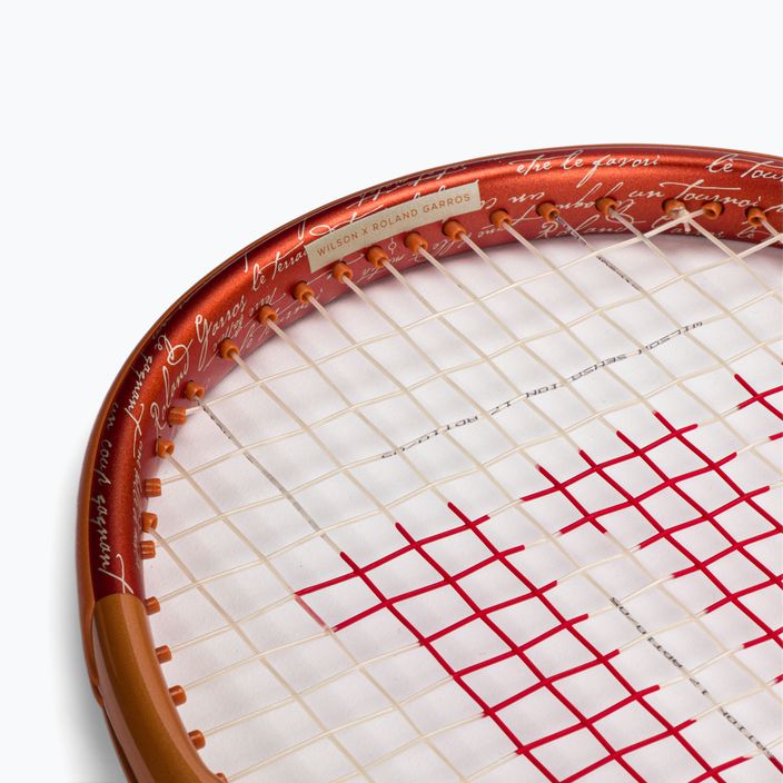 Racchetta da tennis Wilson Roland Garros Team 102 rosso e bianco WR085810U 6