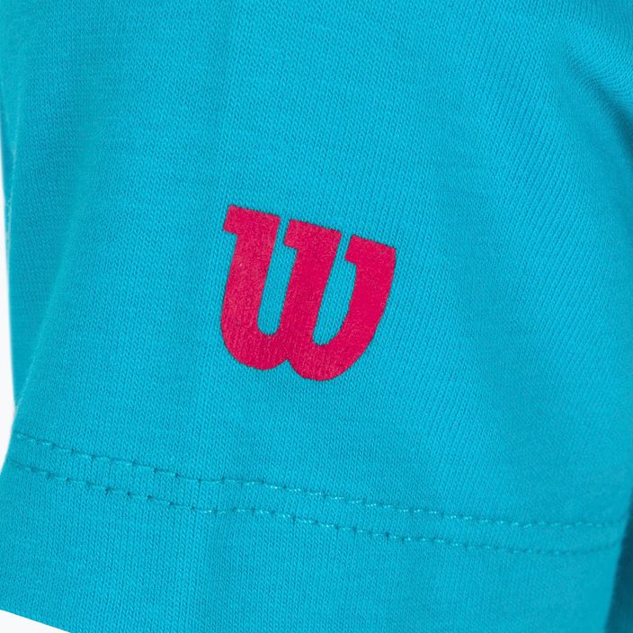 Maglietta da tennis per bambini Wilson Emoti-Fun Tech Tee blu WRA807903 3
