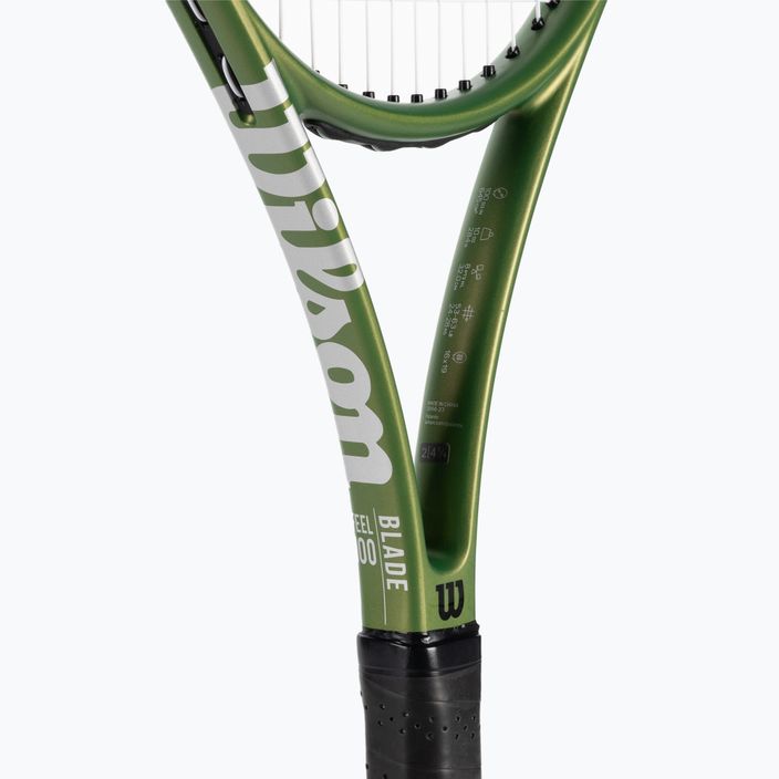Racchetta da tennis Wilson Blade Feel 100 verde WR117410 4