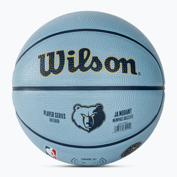 Pallacanestro Wilson NBA Player Icon Mini Morant blu misura 3 per bambini 4