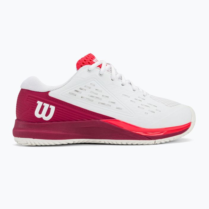 Scarpe da tennis Wilson Rush Pro Ace JR da bambino bianco/rosso barbabietola/rosa diva 2