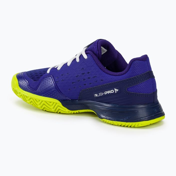 Scarpe da tennis Wilson Rush Pro L Jr per bambini blu/blu/giallo sicurezza 3