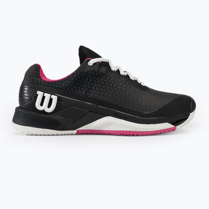Scarpe da tennis da donna Wilson Rush Pro 4.0 Clay nero/rosa/bianco 2