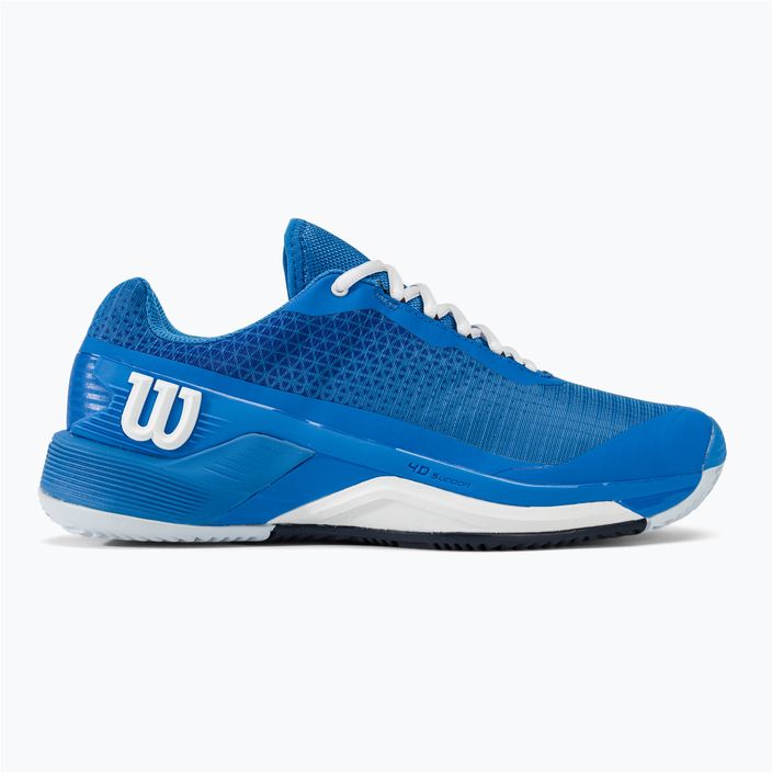 Wilson Rush Pro 4.0 Clay scarpe da tennis uomo blu/bianco/navy blazer 2