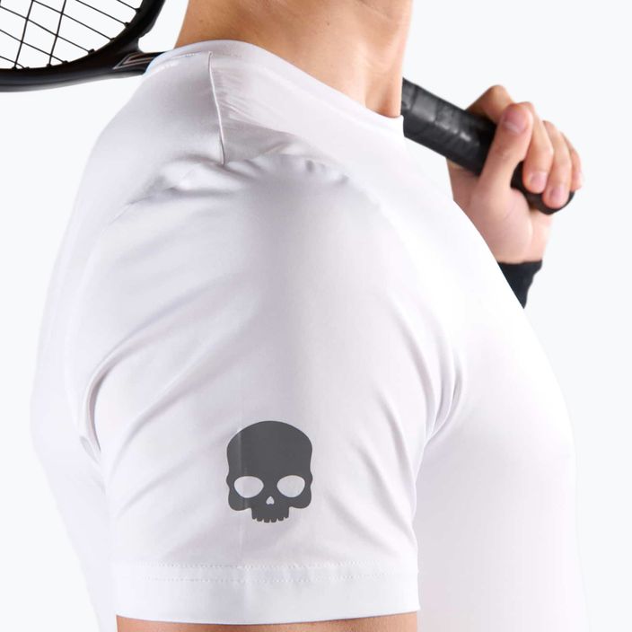 Maglietta da tennis da uomo HYDROGEN Basic Tech Tee bianco 4