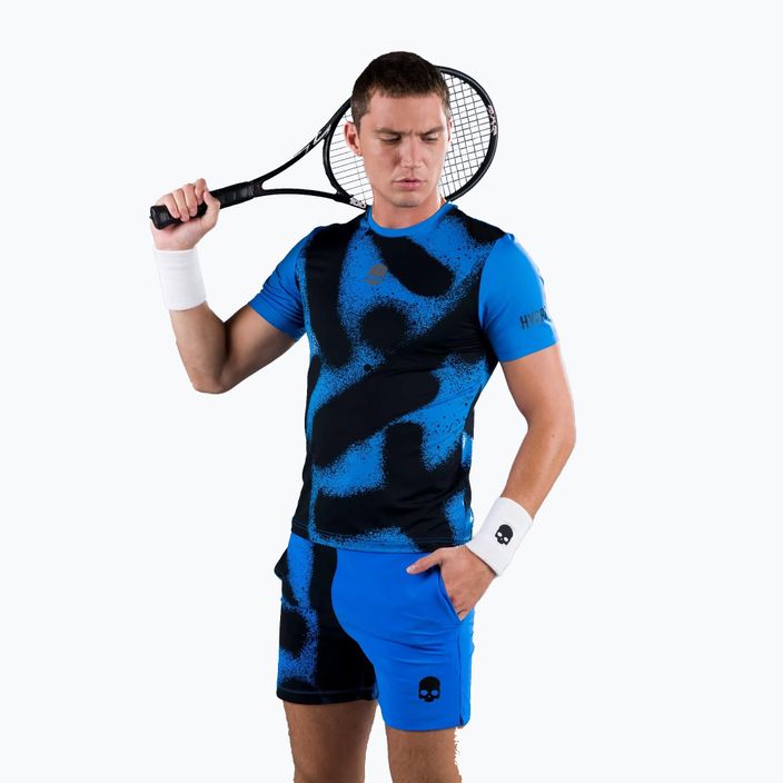 Camicia da tennis da uomo HYDROGEN Spray Tech bluette 3