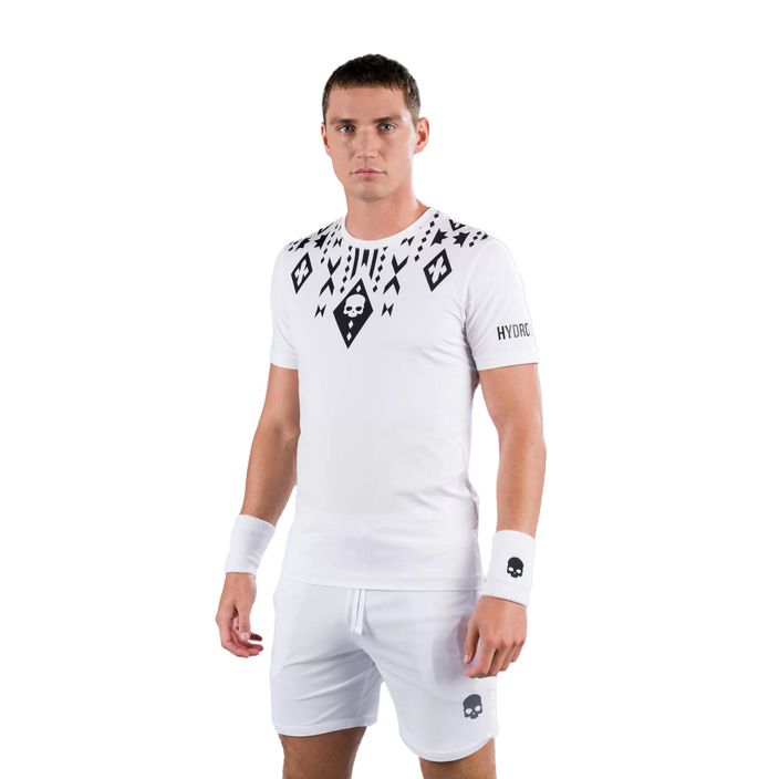 Camicia da tennis da uomo HYDROGEN Tribal Tech bianco