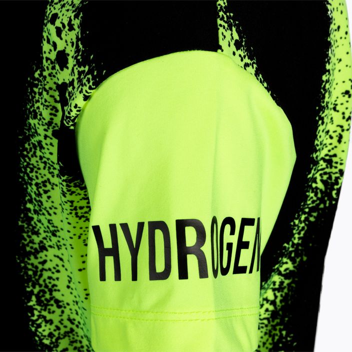 Maglietta da tennis da bambino HYDROGEN Spray Tech giallo fluorescente 4