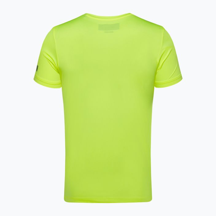 Camicia da tennis HYDROGEN Basic Tech Tee da uomo, giallo fluorescente 5
