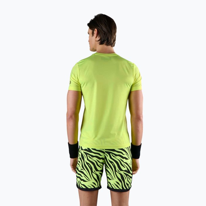Camicia da tennis HYDROGEN Basic Tech Tee da uomo, giallo fluorescente 2