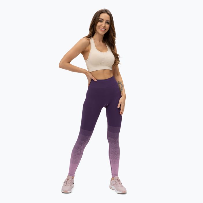 Leggings da allenamento da donna Gym Glamour Ombre violet 2