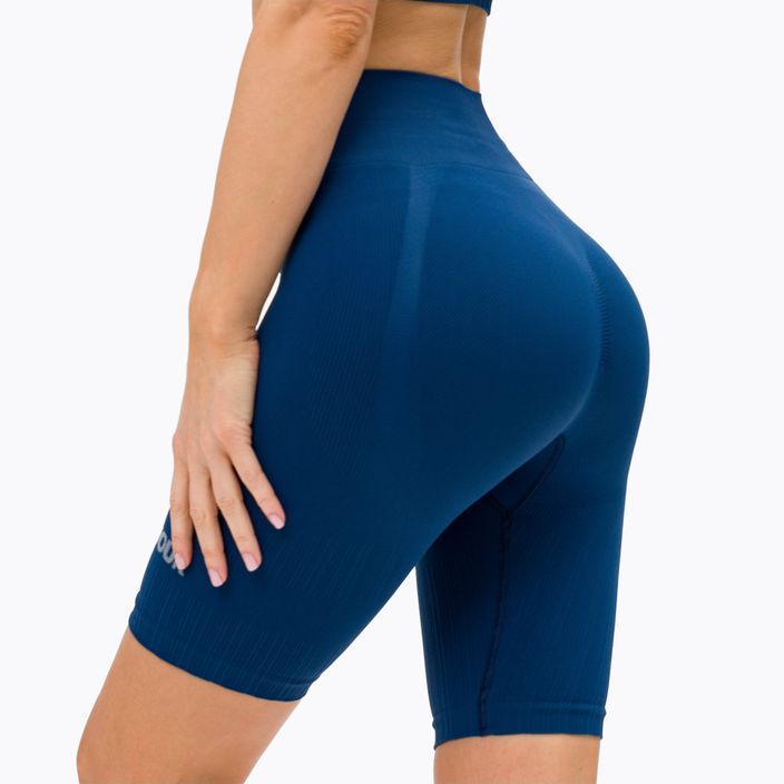 Pantaloncini da allenamento da donna Gym Glamour Push Up classici blu 5