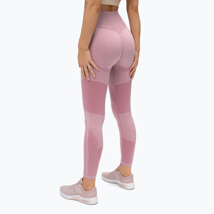 Leggings da allenamento donna Gym Glamour Fusion rosa 3