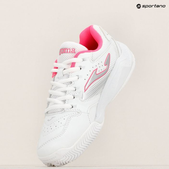 Scarpe da tennis per bambini Joma Master 1000 JR C bianco/fucsia 11