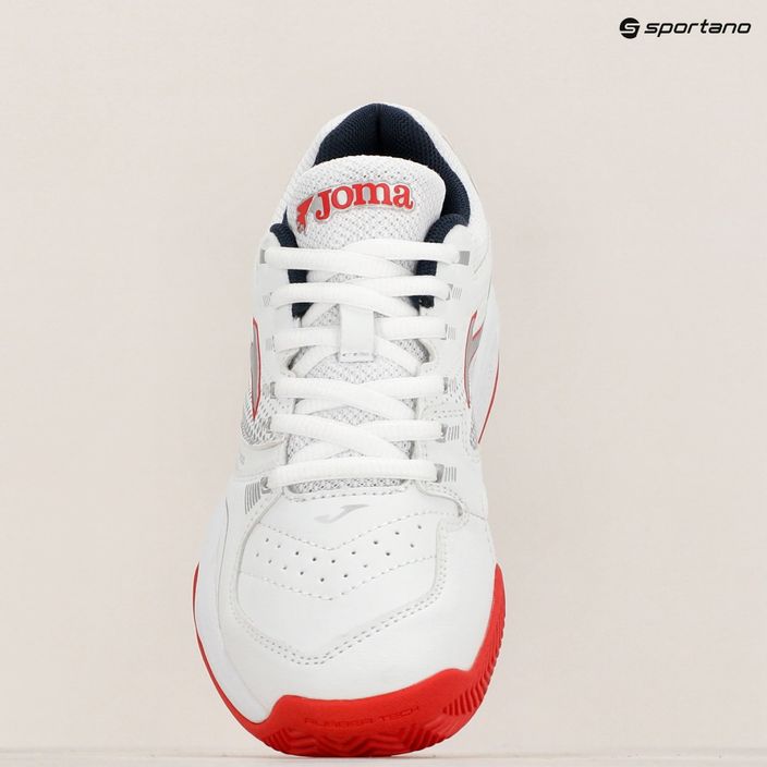 Scarpe da tennis per bambini Joma Master 1000 JR C bianco/rosso 3