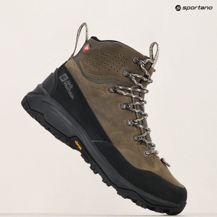 Scarpe da trekking Jack Wolfskin Terraquest Arctic Texapore Mid da uomo, caffè freddo 3