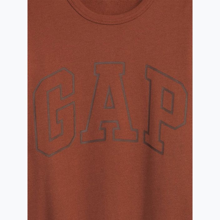 GAP Logo Uomo Felpa girocollo ruggine bruciata 4