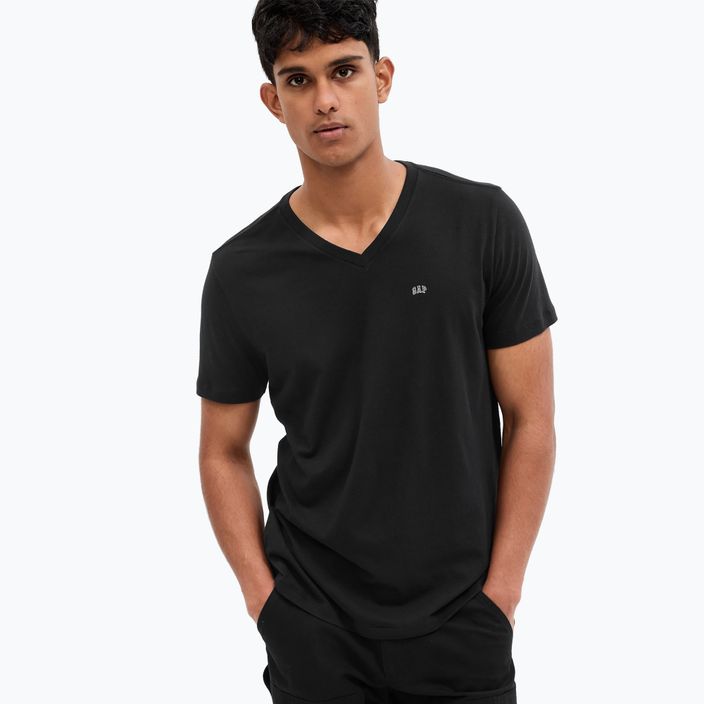 GAP Micro Logo Crew Neck Tee da uomo nero vero