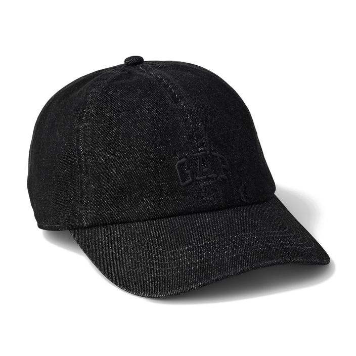 Cappello da baseball GAP Logo BBH da uomo in denim nero 2