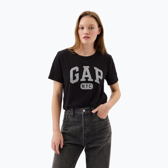 GAP Logo Slub Tee donna nero