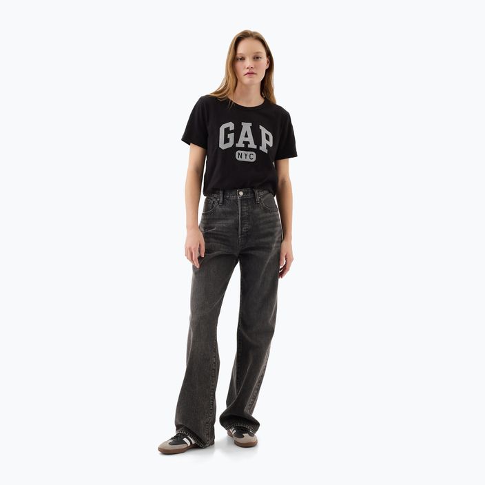 GAP Logo Slub Tee donna nero 2