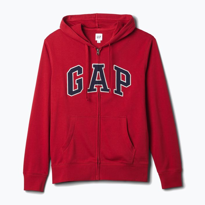 Felpa GAP Heritage French Terry Fullzip Logo uomo lasalle rosso 5