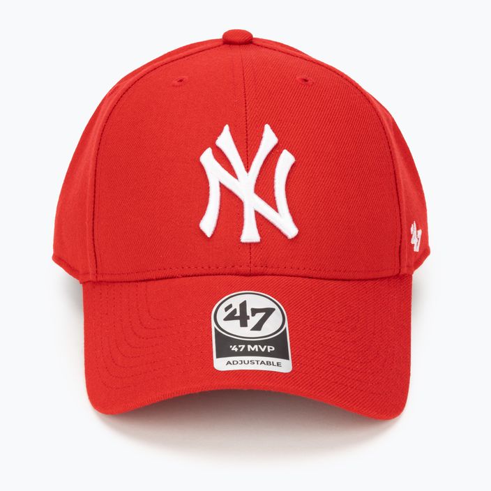 47 Brand MLB New York Yankees MVP SNAPBACK berretto da baseball rosso 4