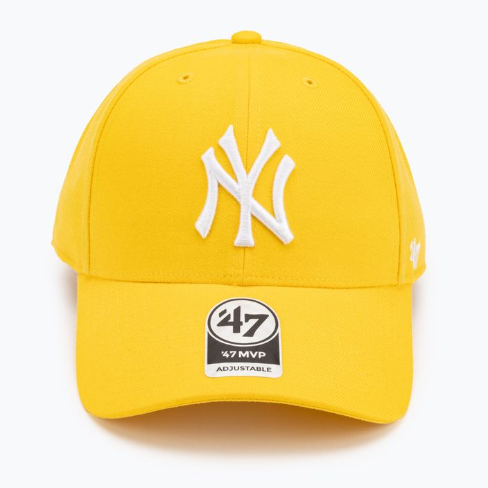 47 Brand MLB New York Yankees MVP SNAPBACK berretto da baseball giallo 4