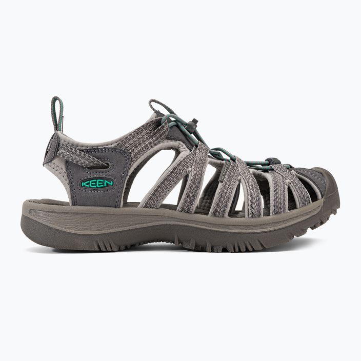 KEEN Whisper sandali da trekking da donna grigio medio/verde pavone 2