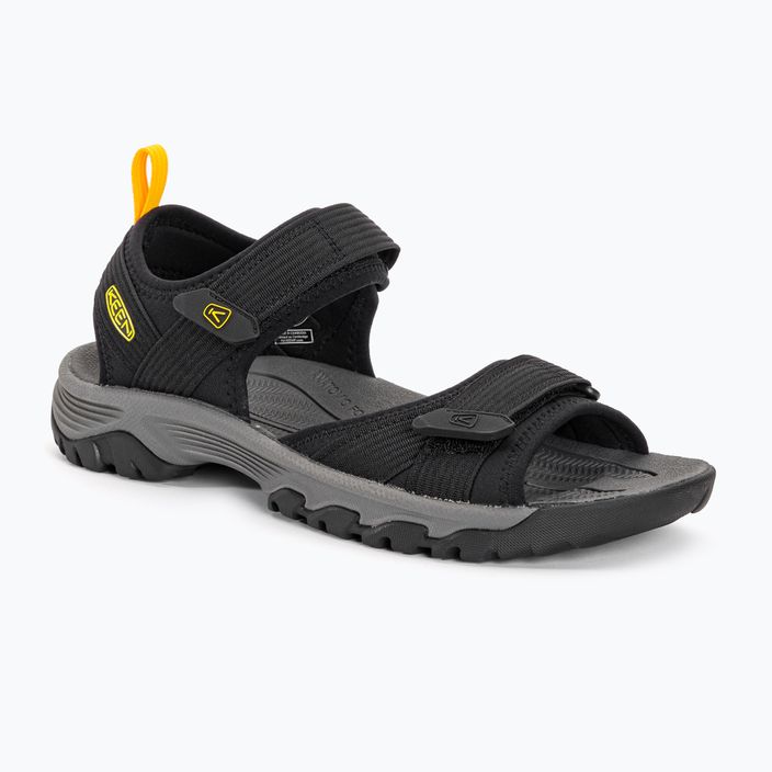KEEN Targhee III Open Toe H2 sandali da trekking da uomo nero/giallo