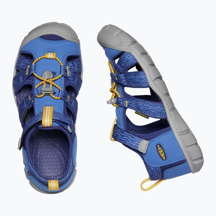 KEEN Seacamp II CNX, sandali da trekking per bambini in profondità blu e cobalto 10