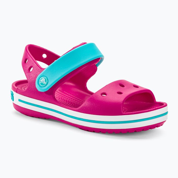 Crocs Crockband Bambini Sandali rosa confetto/piscina