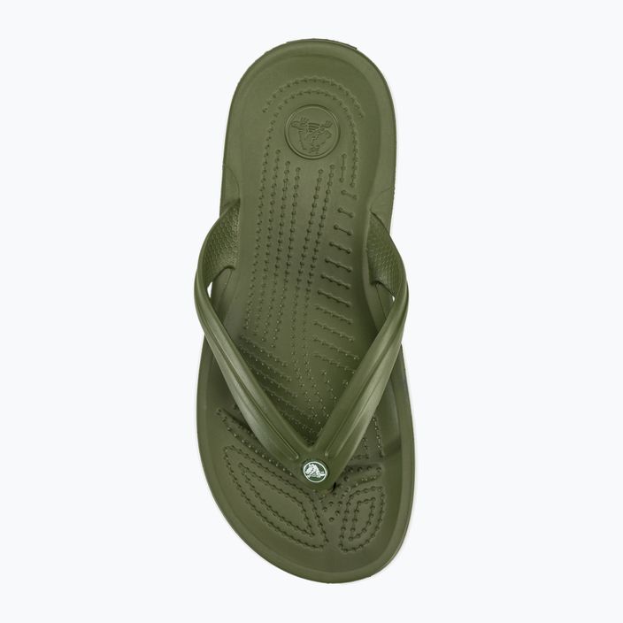Crocs Crocband Flip verde militare/bianco infradito 6