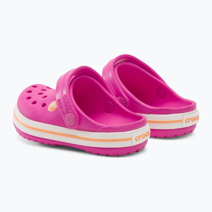 Crocs Kids Crocband Clog infradito rosa elettrico/cantalupo 4