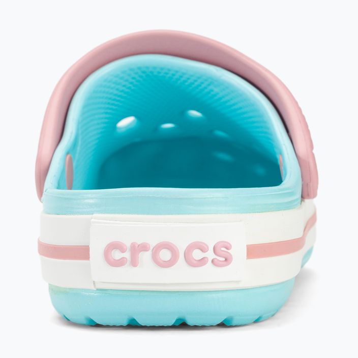 Infradito Crocs Crocband Clog blu ghiaccio/bianco per bambini 8
