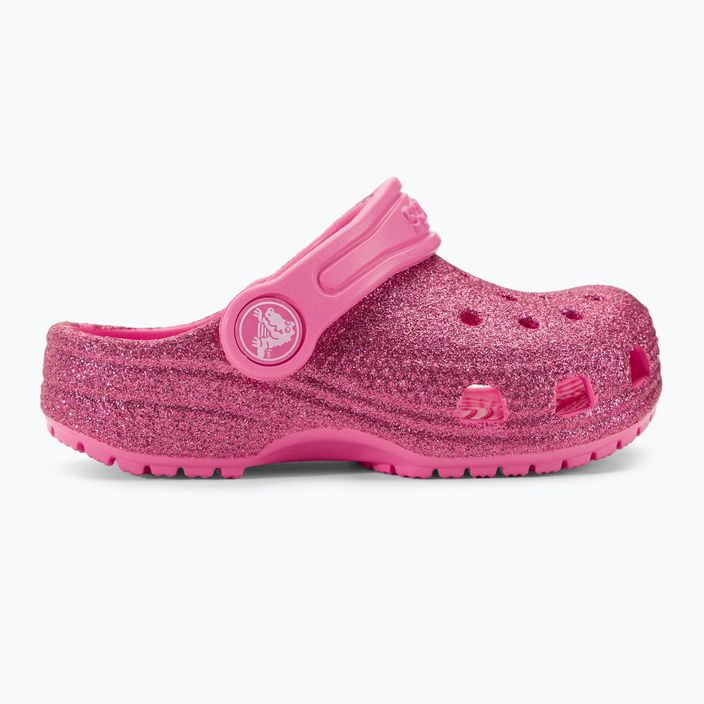 Crocs Classic Glitter Clog T rosa limonata infradito per bambini 3