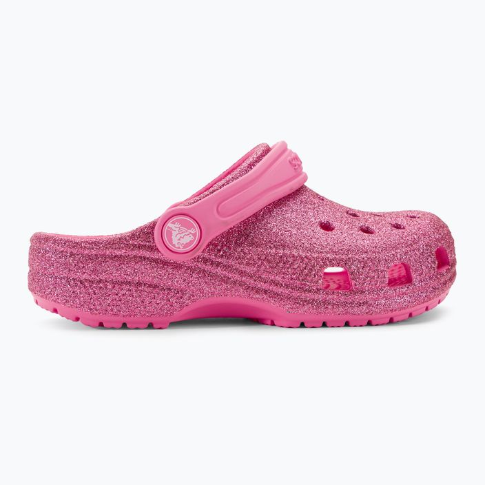 Crocs Classic Glitter Clog rosa limonata infradito per bambini 3