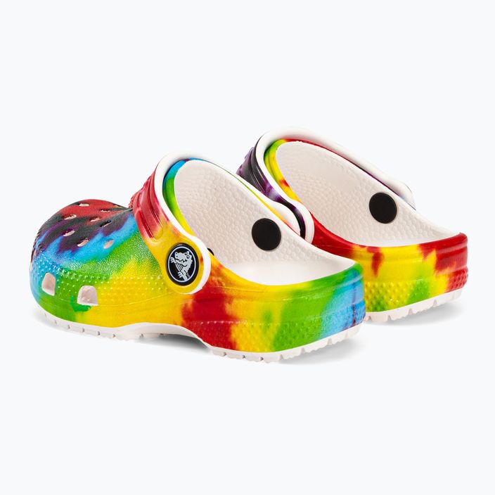 Crocs Classic Tie-Dye Graphic Clog T infradito per bambini multicolore 4