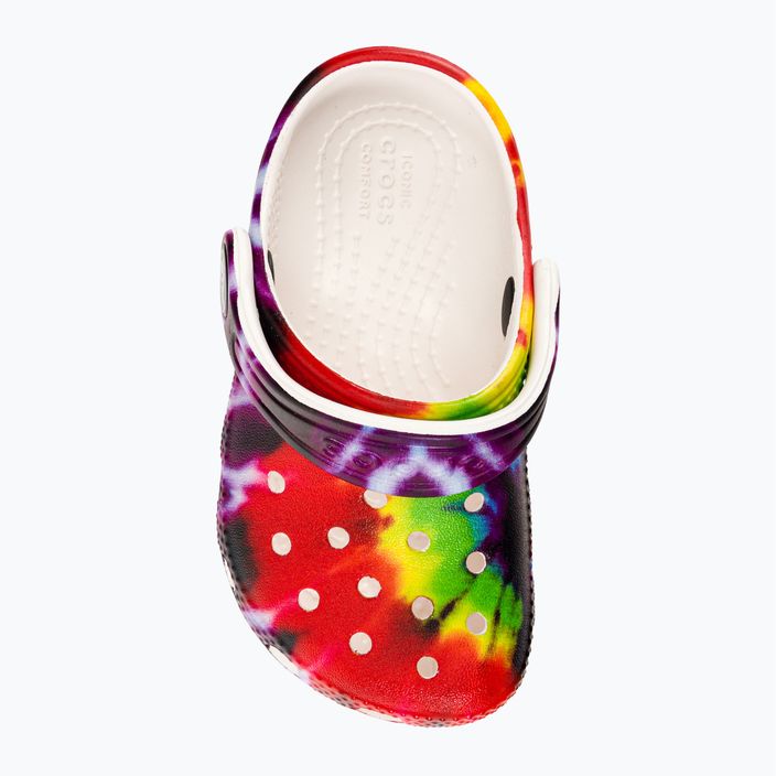 Crocs Classic Tie-Dye Graphic Clog T infradito per bambini multicolore 7